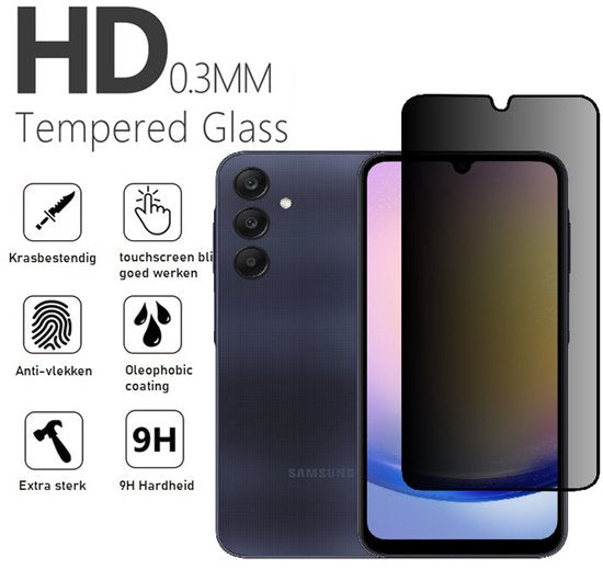 Lennexo Privacy Screenprotector voor Samsung A25 / A24