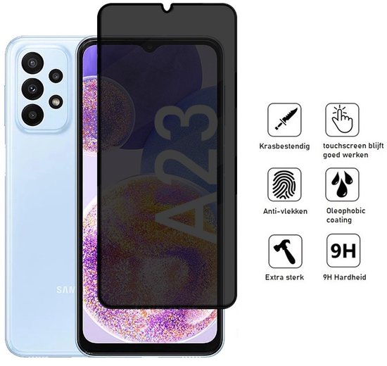 Lennexo Privacy Screenprotector voor Samsung A23