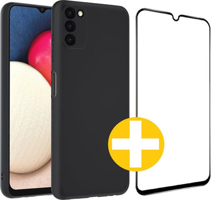 Lennexo hoesje en screenprotector Samsung Galaxy A03s
