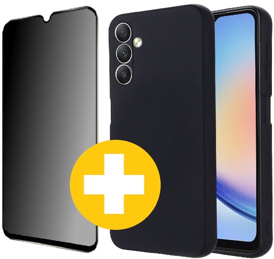 Samsung A23 hoesje met privacy screenprotector