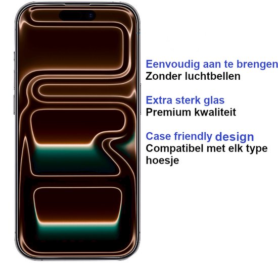 Armordrop Full Guard screenprotector voor iPhone 15 Pro Max