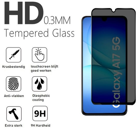 Lennexo Privacy screenprotector voor Samsung A17