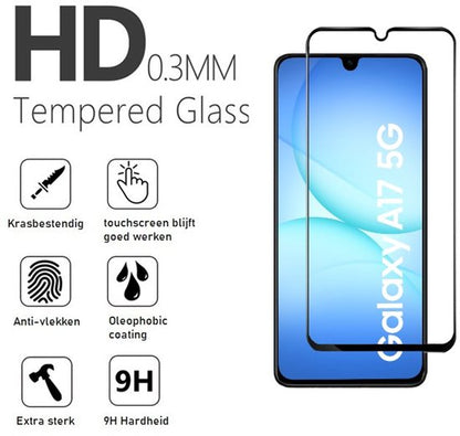 Lennexo hoesje en screenprotector voor Samsung Galaxy A17