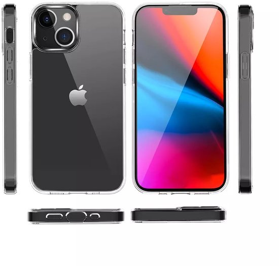 Lennexo transparante siliconen backcover voor iPhone 17