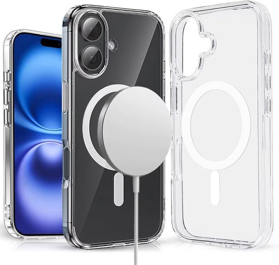 Lennexo iPhone 16 magnetisch siliconen hoesje