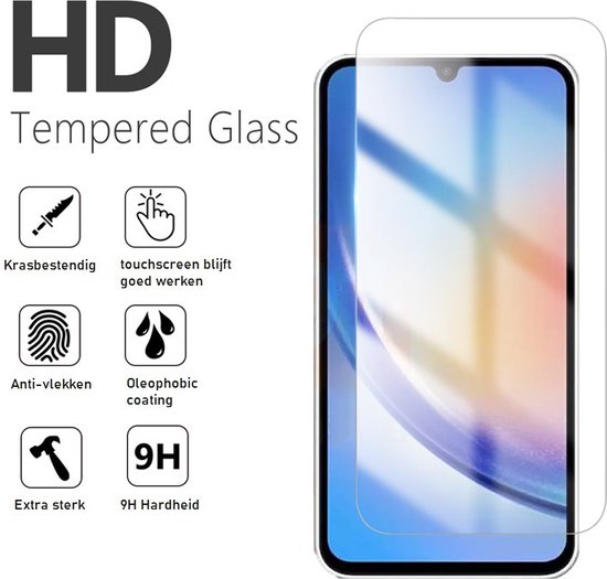 Lennexo screenprotector voor Samsung Galaxy A34