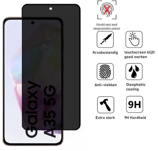 Lennexo privacy screenprotector voor Samsung A35
