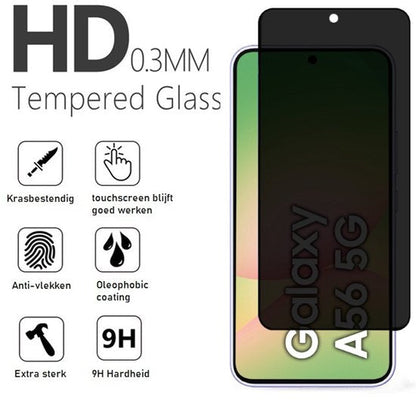 Samsung Galaxy A56 hoesje met privacy screenprotector