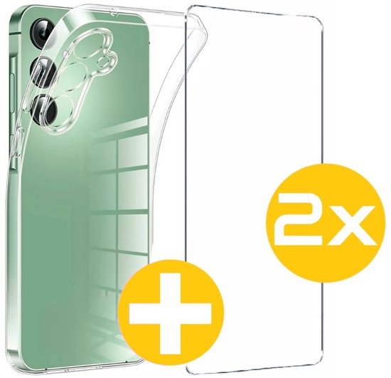 Lennexo hoesje en screenprotector voor Samsung Galaxy A35