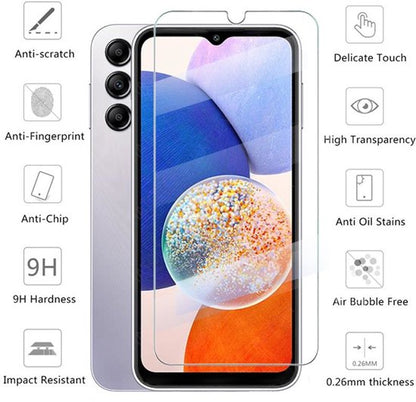 Anti-shock hoesje en screenprotector voor Samsung A14