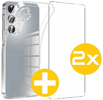 Lennexo hoesje en screenprotector Samsung Galaxy S24FE