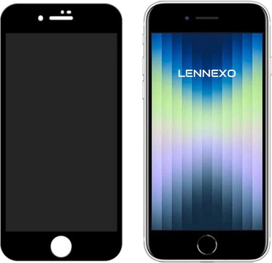 Lennexo Privacy Screenprotector voor iPhone SE/8/7
