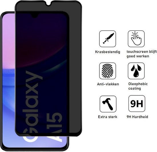 Lennexo Privacy Screenprotector Samsung Galaxy A15
