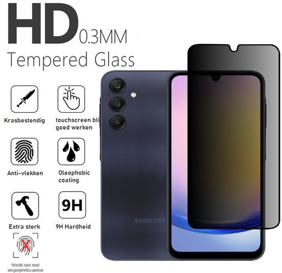 Lennexo Privacy Screenprotector voor Samsung A24 / A25