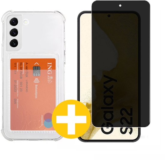 Lennexo pashouder hoesje voor Samsung S22
