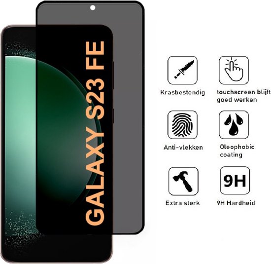 Lennexo Privacy screenprotector voor Samsung Galaxy S23 FE