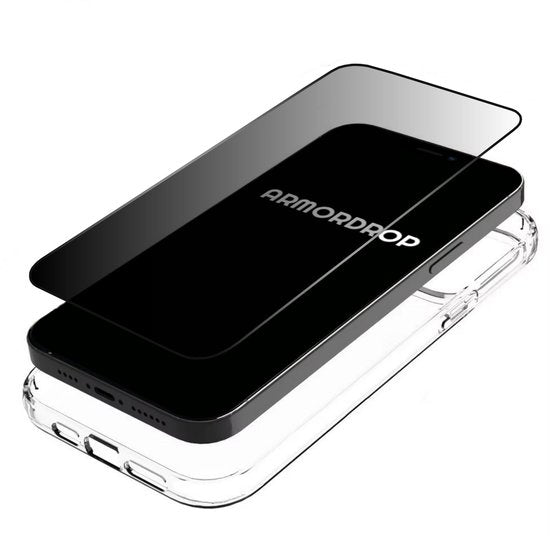 ArmorDrop transparant hoesje met privacy screenprotector voor iPhone 15 Pro