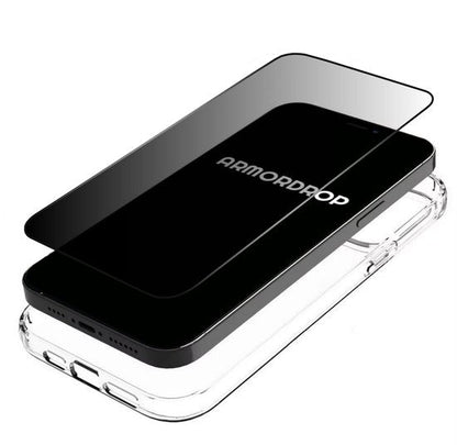 ArmorDrop transparant hoesje met privacy screenprotector voor iPhone 15 Pro