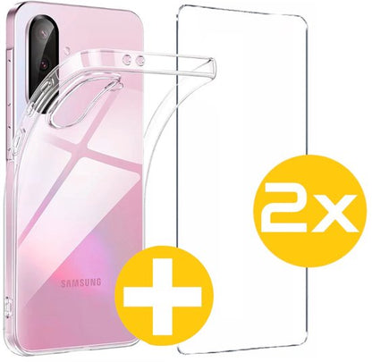 Lennexo transparante beschermset geschikt voor Samsung Galaxy A56