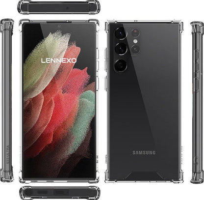 Lennexo Anti-Shock siliconen hoesje voor Samsung Galaxy S22 Ultra