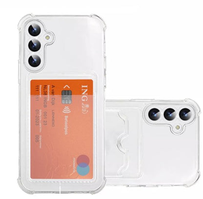 Lennexo shockproof hoesje met pashouder voor Samsung S24 FE