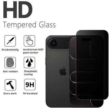 Lennexo Privacy Tempered Glass voor iPhone 17 AIR