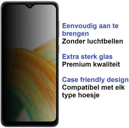 ArmorDrop transparant hoesje met privacy screenprotector voor Samsung A14