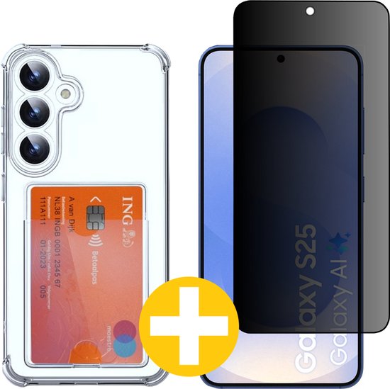 Lennexo pashouder hoesje voor Samsung S25