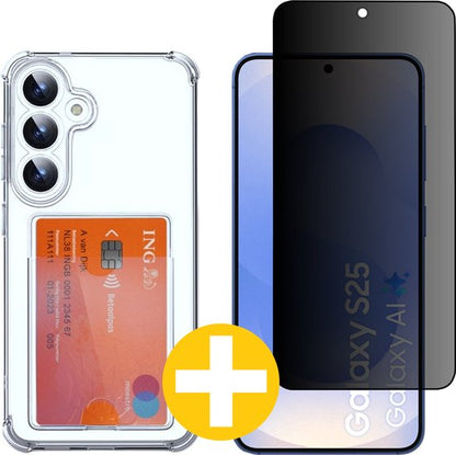 Lennexo pashouder hoesje voor Samsung S25