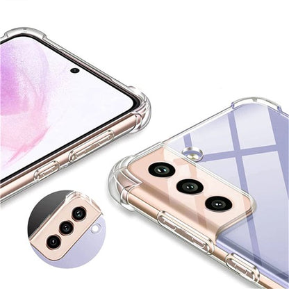Anti-Shock Hoesje met 2x Screenprotector voor Samsung S21
