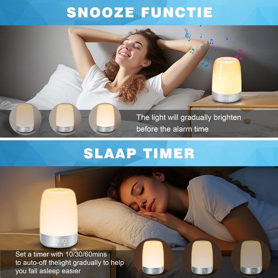 Aurora wake-up light met natuurgeluiden