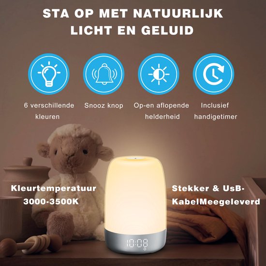 Aurora wake-up light met natuurgeluiden