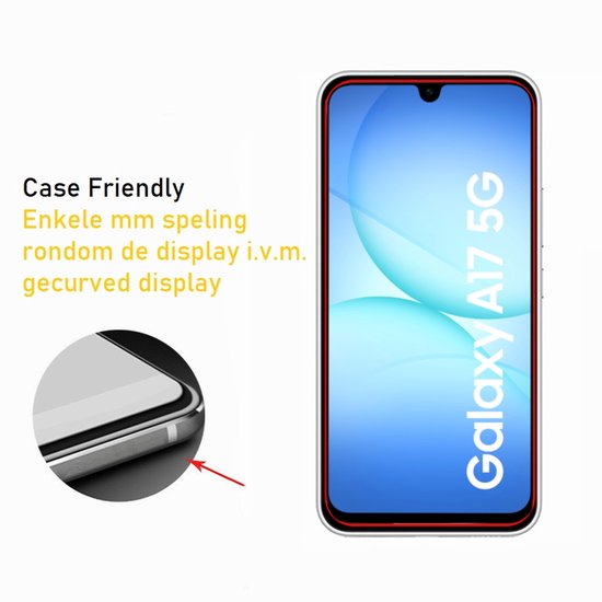 Lennexo Tempered Glass Screenprotector Geschikt Voor Samsung Galaxy A17
