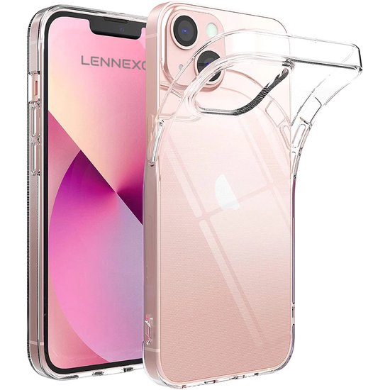 Lennexo transparant siliconen hoesje voor iPhone 13 Mini