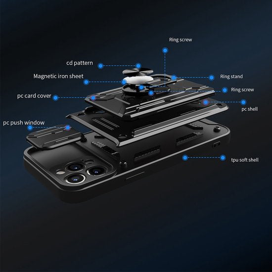 Lennexo Armor schokbestendig iPhone 13 hoesje