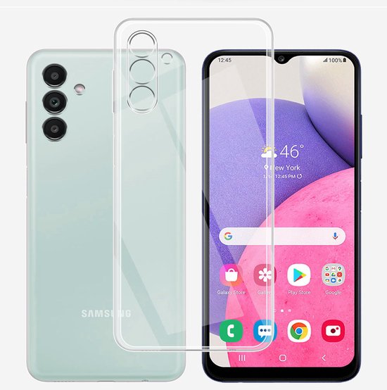 Transparant Hoesje en Privacy Screenprotector Geschikt Voor Samsung A35
