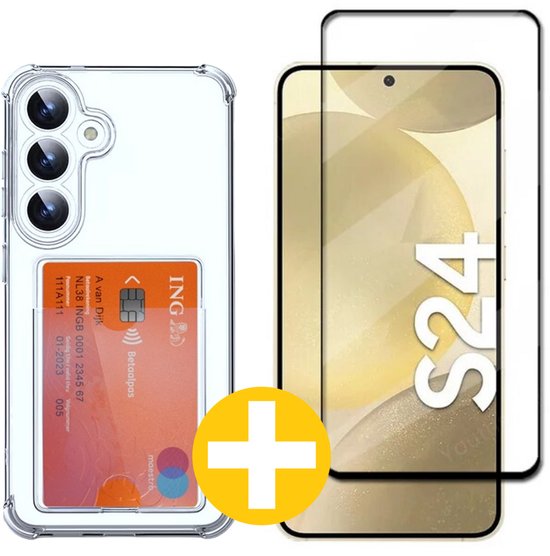 Lennexo pashouder hoesje voor Samsung S24