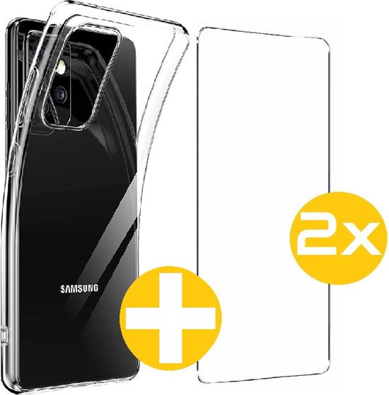 Lennexo transparant hoesje met screenprotector voor Samsung Galaxy A72