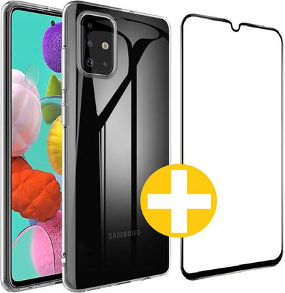 Lennexo hoesje en screenprotector Samsung Galaxy A03s