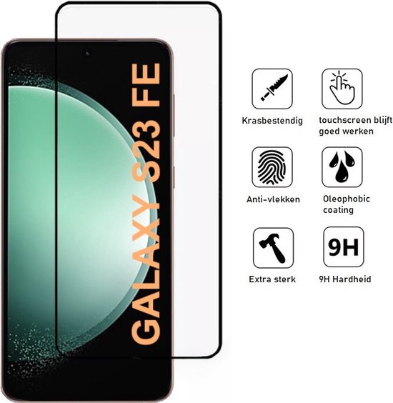 Lennexo Full Cover Samsung Galaxy S23 FE screenprotector