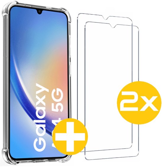 Anti-Shock Hoesje met Screenprotector voor Samsung A34