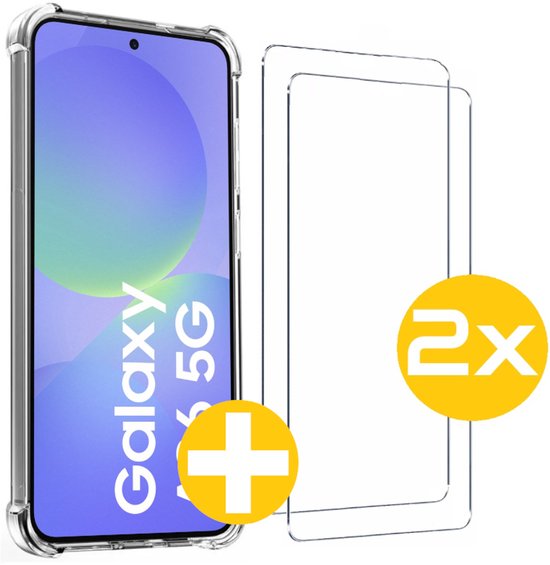 Anti-Shock Hoesje met 2x Screenprotector Samsung A36