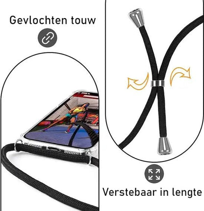 Lennexo koord telefoonhoesje voor iPhone 13 Mini