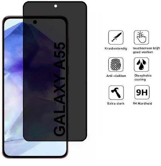 Lennexo Privacy Screenprotector voor Samsung A55