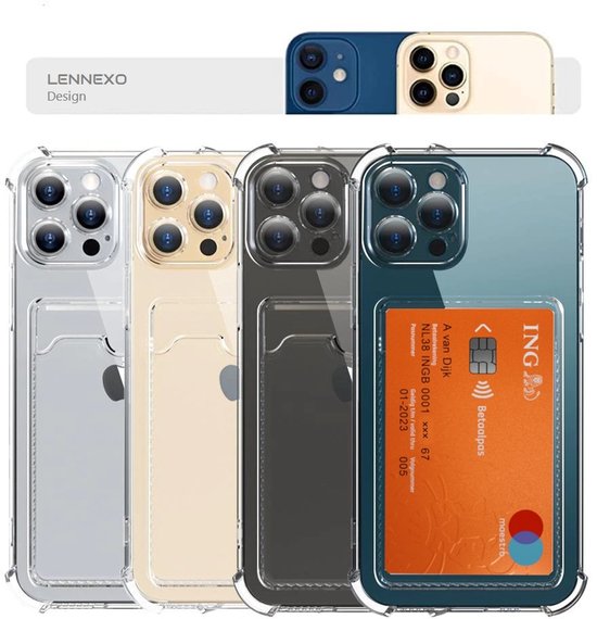 Lennexo pashouder hoesje voor iPhone 15
