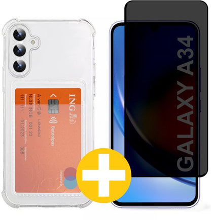 Lennexo pashouder hoesje voor Samsung Galaxy A34