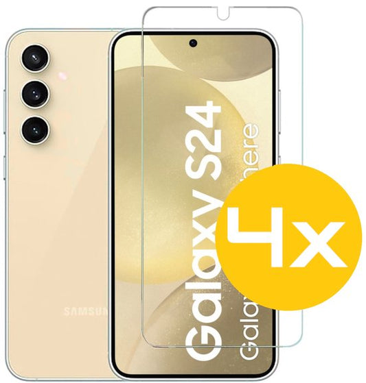 Lennexo gehard glas screenprotector Samsung Galaxy S24 4 stuks