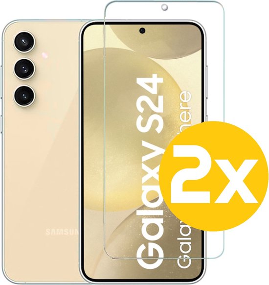 Lennexo Tempered Glass Screenprotector voor Samsung Galaxy S24 (2 Stuks)