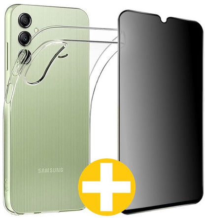 Transparant Hoesje en Privacy Screenprotector voor Samsung A14