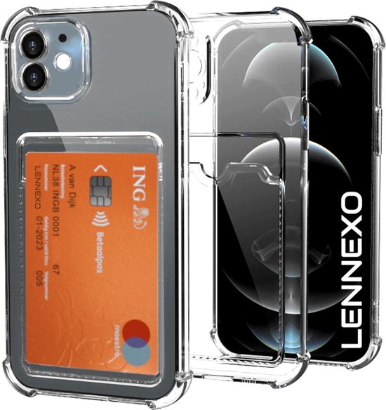 Lennexo pashouder hoesje voor iPhone 12